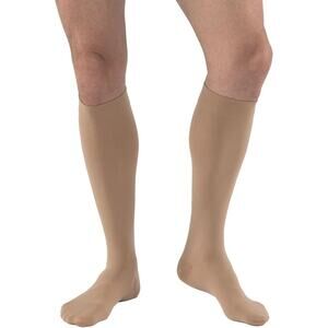 New Jobst Mens Medium 20-30 mmHg Knee High Relief Compression Stockings Socks